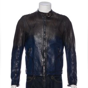 Gucci Mens Ombré Leather Jacket